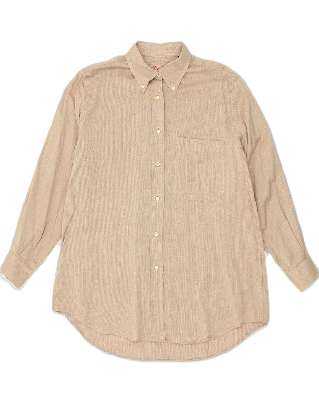 VINTAGE Womens Shirt EU 44 XL Beige Cotton | Vintage Vintage | Thrift | Second-Hand Vintage | Used Clothing | Messina Hembry 