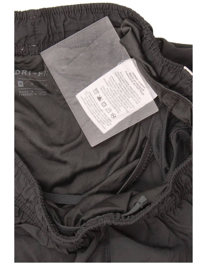 NIKE Dri Fit sportsshorts til kvinder UK 12 mellemgrå polyester