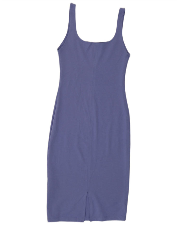 Zara Womens Sleeveless Bodycon Dress UK 12 Medium Purple Polyester