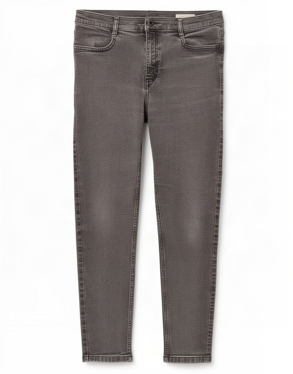 Marks & Spencer Dame Crop Skinny Jeans UK 14 Large W32 L25 Grå Bomuld
