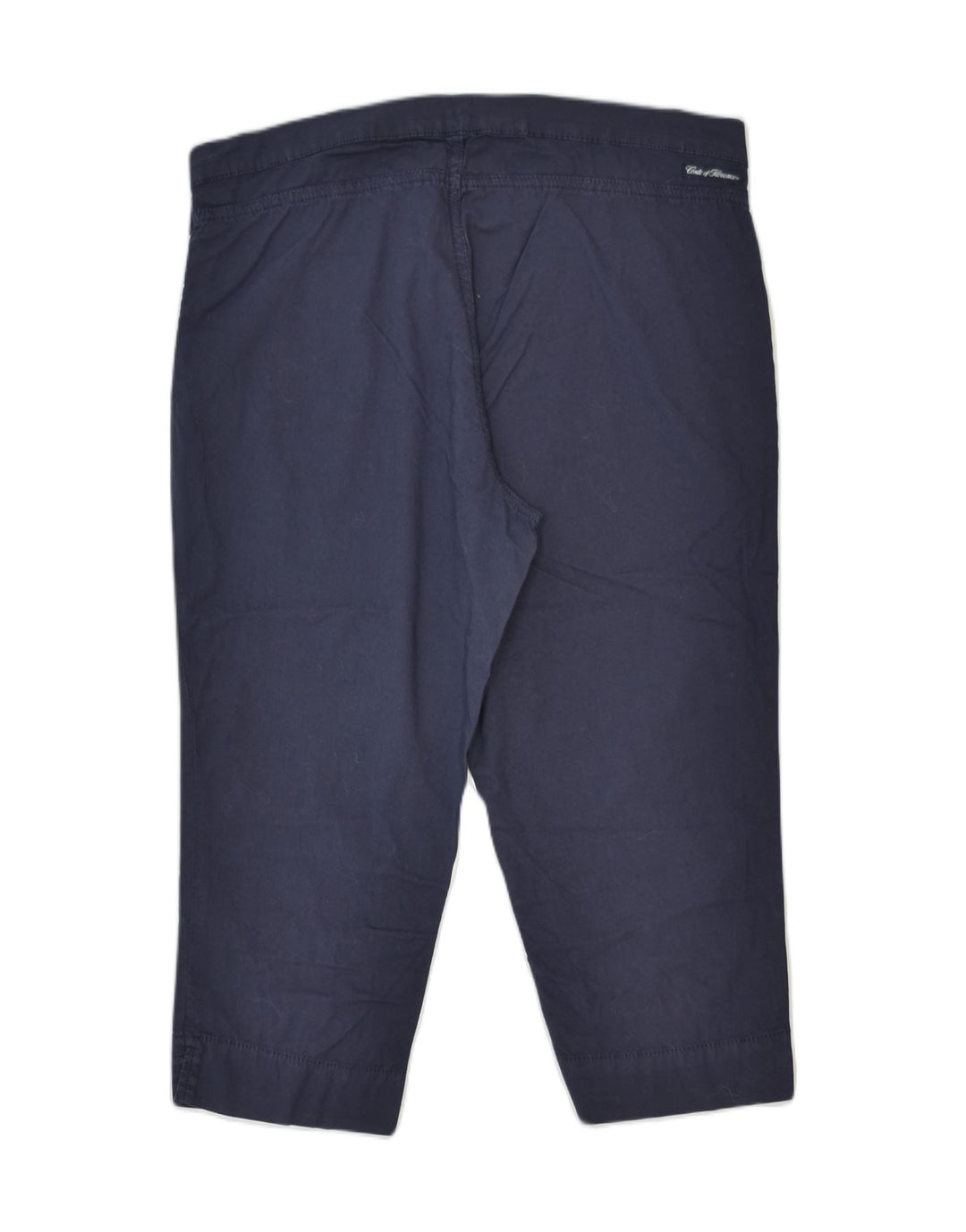 CONTE OF FLORENCE Womens Capri Trousers IT 46 Large W32  Navy Blue Cotton | Vintage | Thrift | Second-Hand | Used Clothing | Messina Hembry 