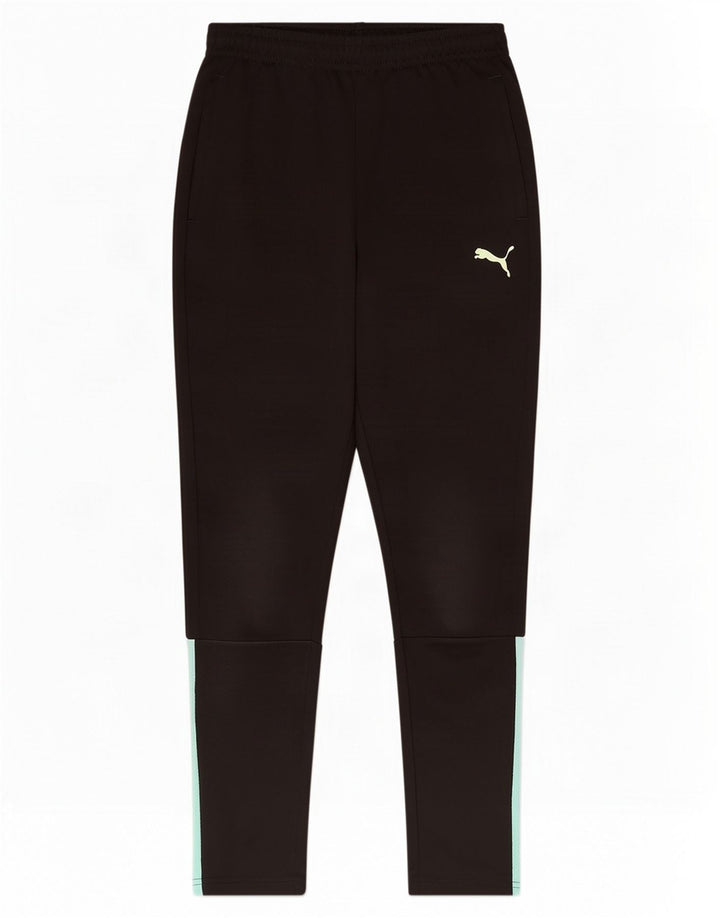 Puma Træningsdragtsbukser til drenge 11-12 år Sort Colourblock Polyester