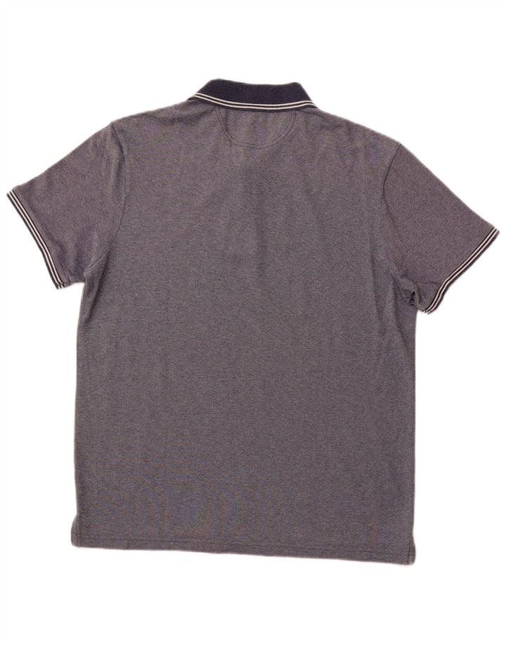 CHAMPION Herre Easy Fit Polo Shirt Large Navy Blue