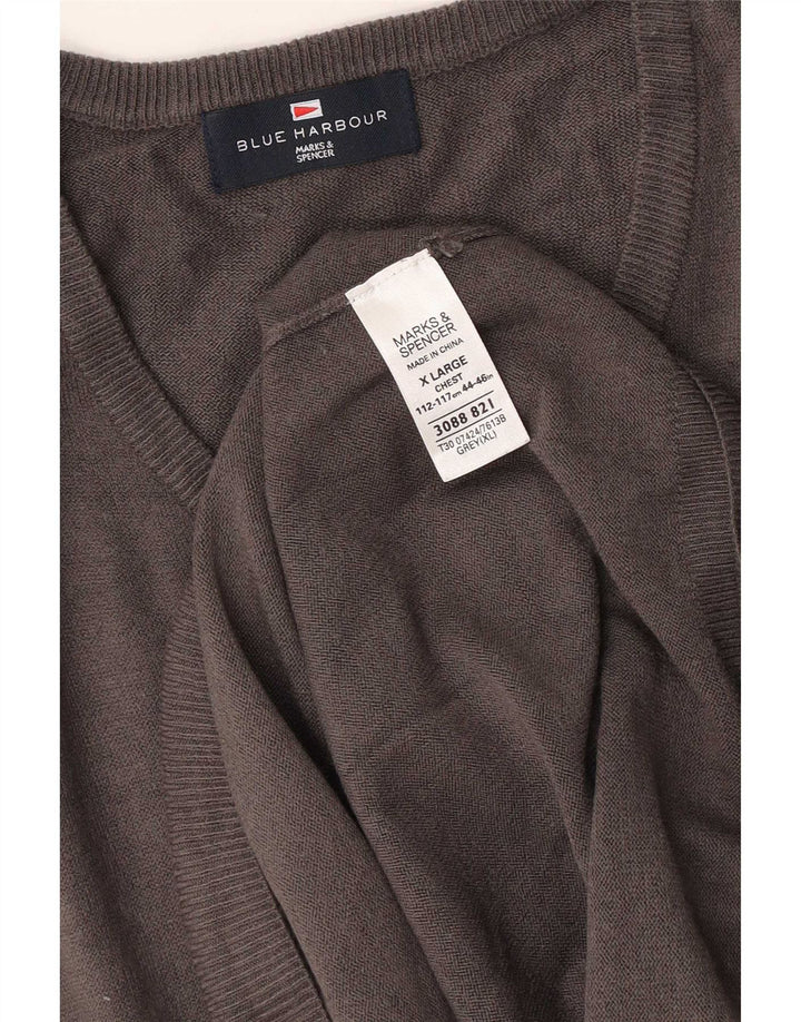 Marks & Spencer Herre Blue Harbor Vest Tank Top XL Grå Akryl