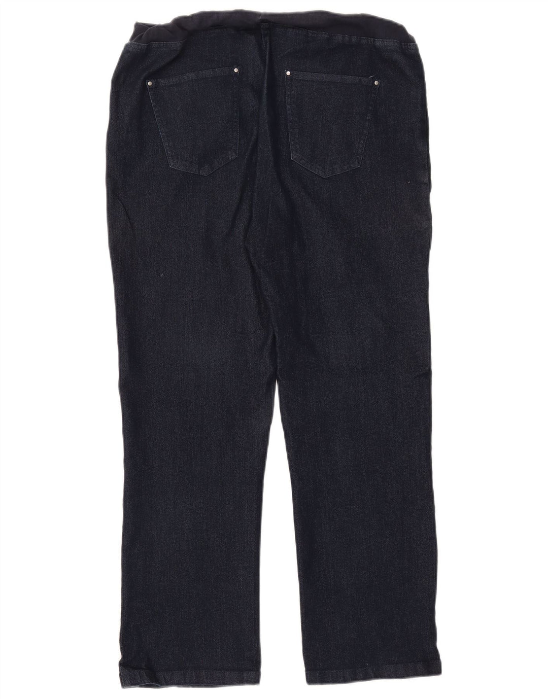 BOMULDSHANDLER Lige jeans til kvinder UK 14 Medium W30 L27 Marineblå Bomuld