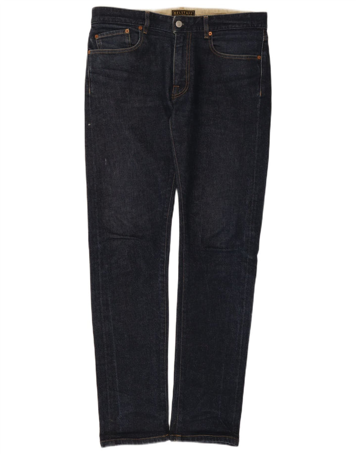 Belstaff Slim Jeans til mænd W31 L32 Marineblå bomuld