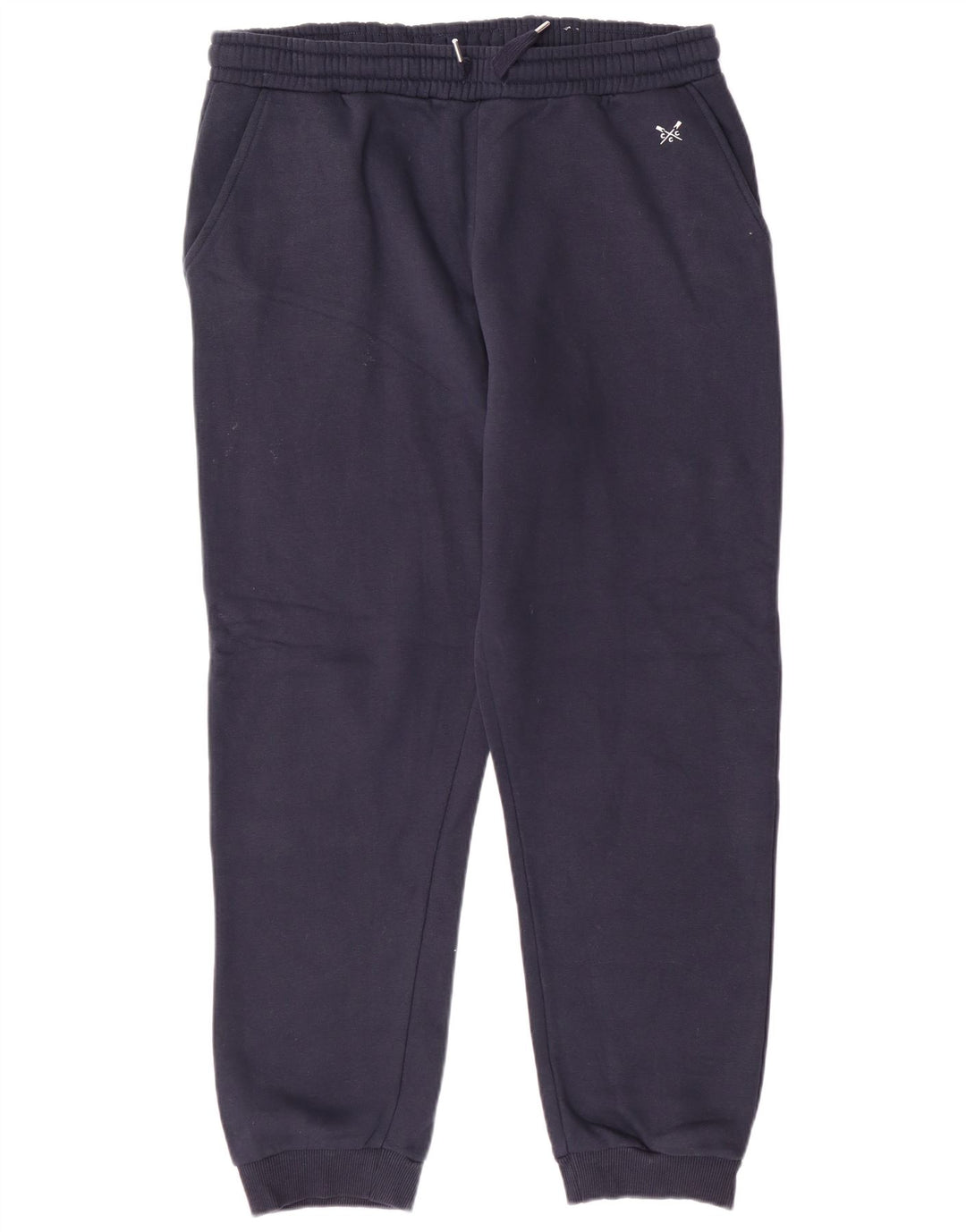 CREW CLOTHING Dame træningsdragt Bukser Joggers UK 14 Large Navy Blue