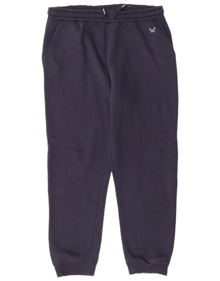 CREW CLOTHING Dame træningsdragt Bukser Joggers UK 14 Large Navy Blue