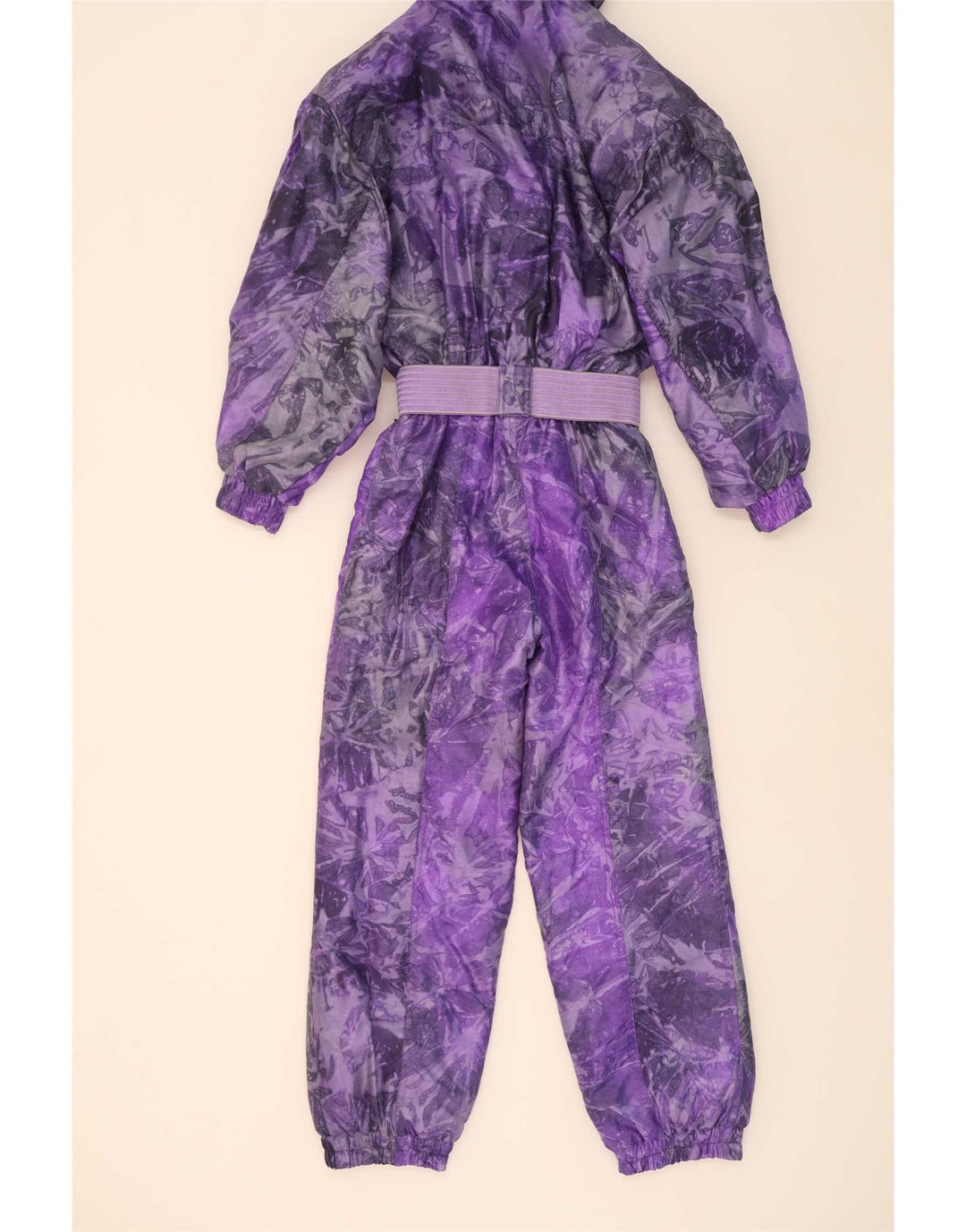 Alasca Dame Abstrakt Mønster Oversized Ski Jumpsuit IT 38 XS Lilla