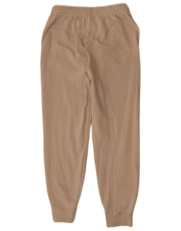 Nike Womens Tracksuit Trousers Joggers UK 12 Medium Beige Cotton