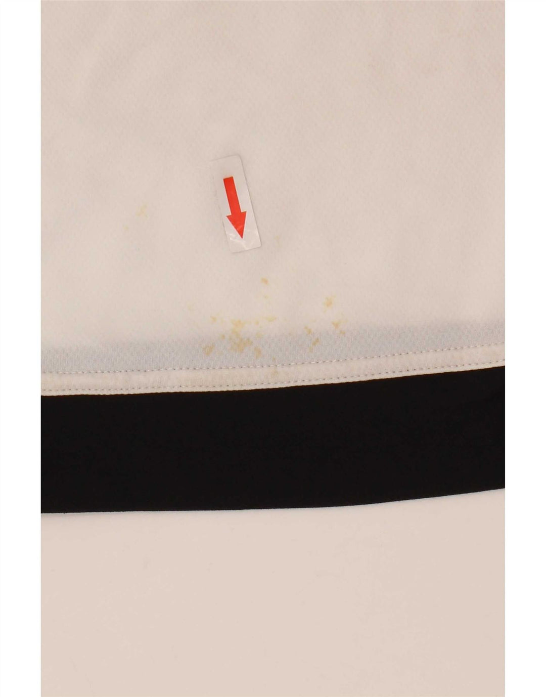 Adidas Herre Climalite T-Shirt Top Medium White Colourblock Polyester