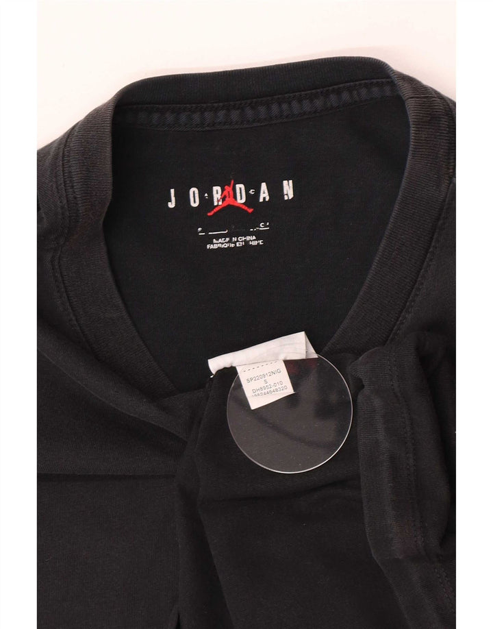 Jordan Herre grafisk T-shirt top lille sort bomuld