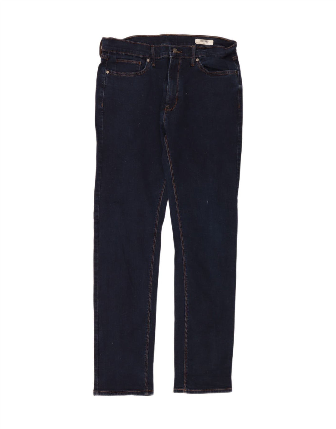 Marks & Spencer Herre tilspidsede jeans W34 L33 Marineblå bomuld