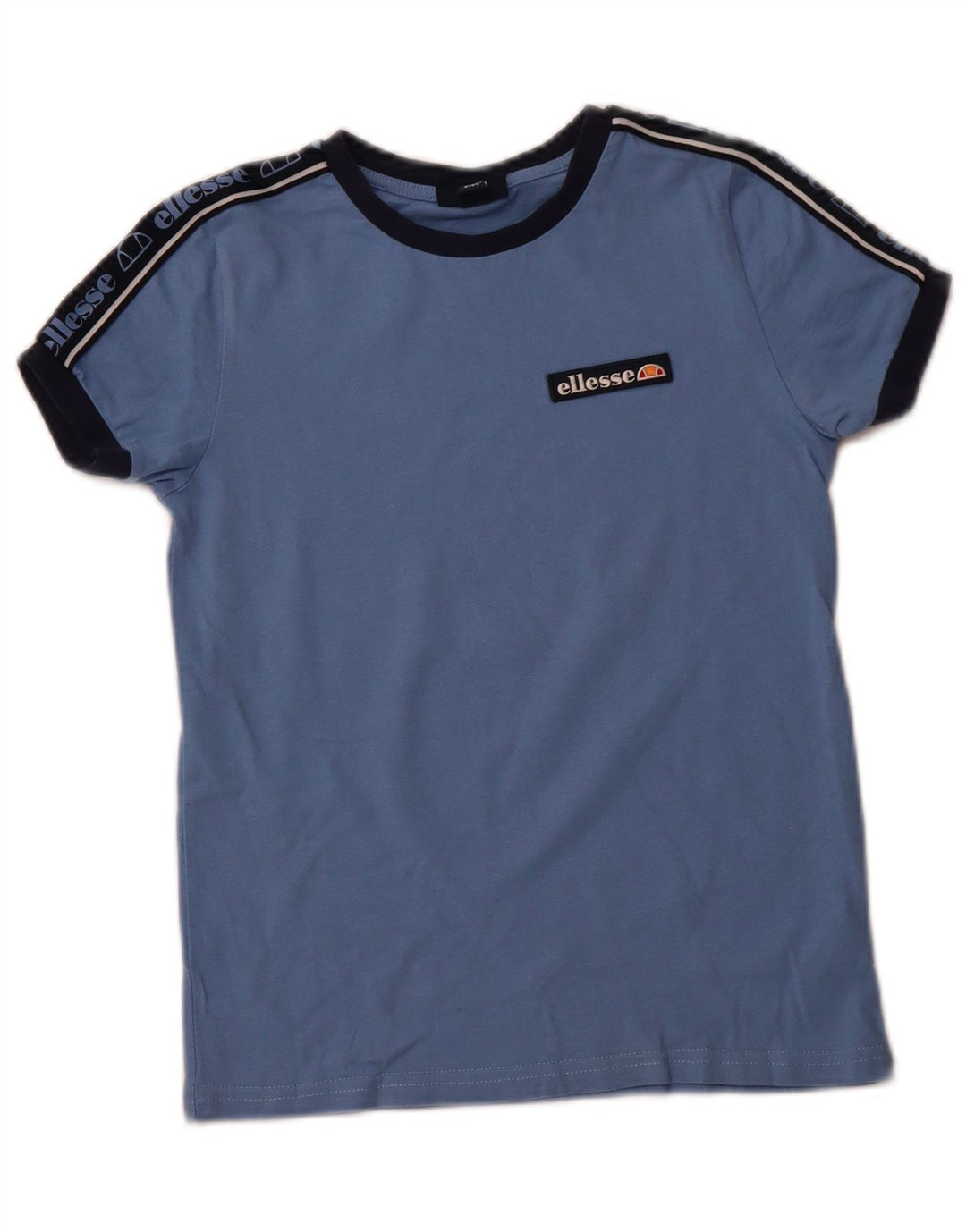 ELLESSE Drenge Grafisk T-Shirt Top 8-9 År Blå Bomuld