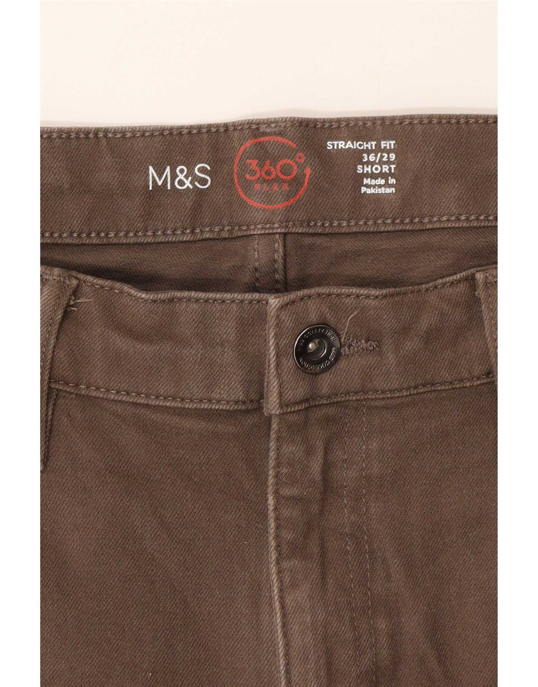 Marks & Spencer Straight Jeans til mænd W36 L29 brun bomuld