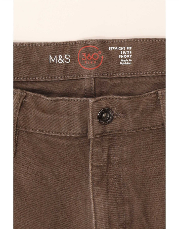 Marks & Spencer Straight Jeans til mænd W36 L29 brun bomuld