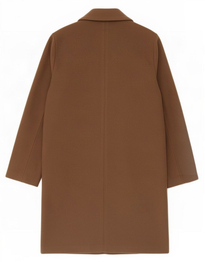 Zara Womens Open Overcoat UK 18 XL Brun Polyester