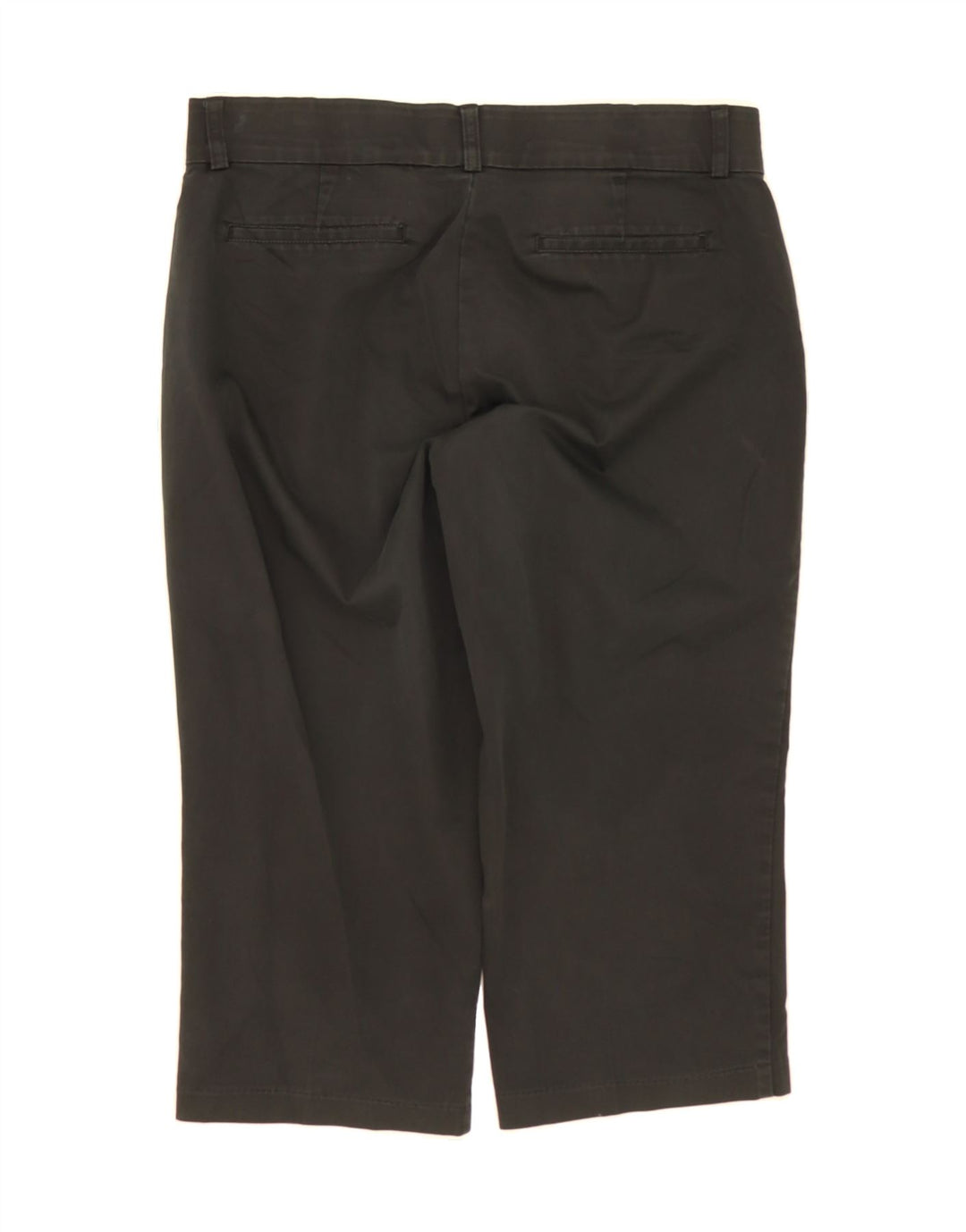DOCKERS Womens Straight Capri Trousers US 12 Large W34 L20 Black Polyester Vintage Dockers and Second-Hand Dockers from Messina Hembry 