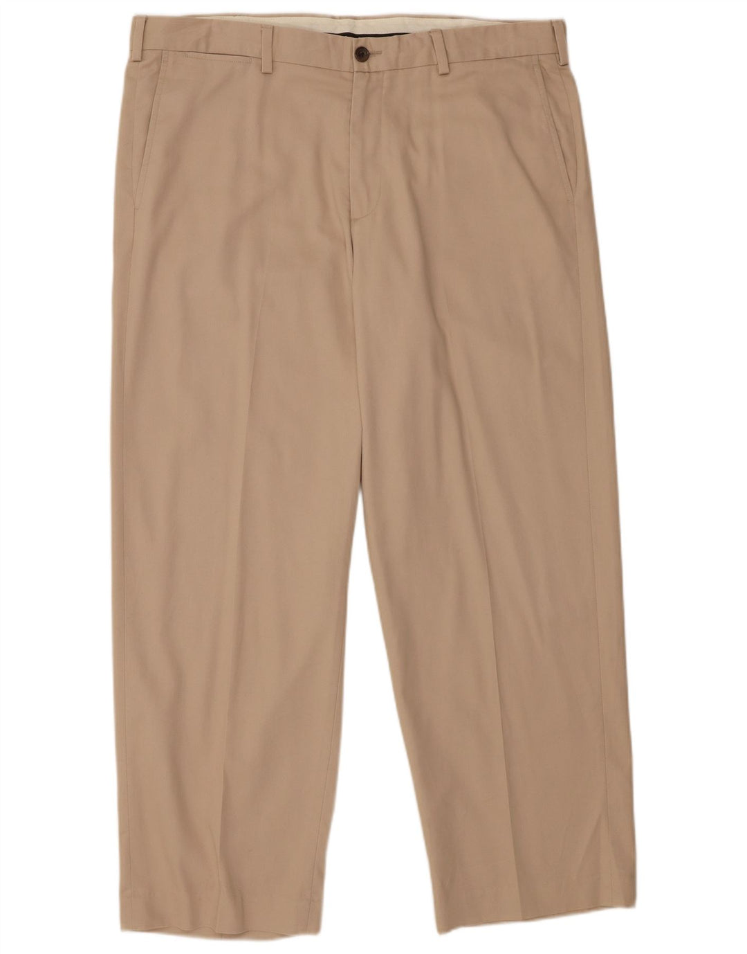 EDDIE BAUER Straight Chino Bukser til mænd W38 L30 Beige Bomuld