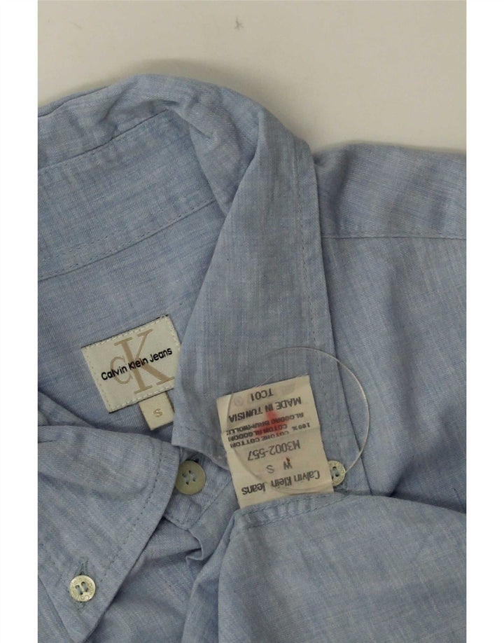 Calvin Klein Jeans Herreskjorte lille blå bomuld