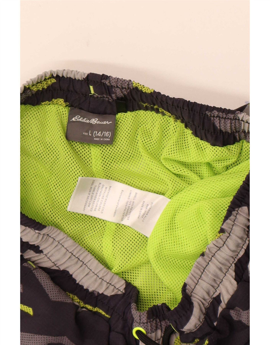 Eddie Bauer Drenge Sportsshorts 14-15 År Stor Grå Camouflage Polyester