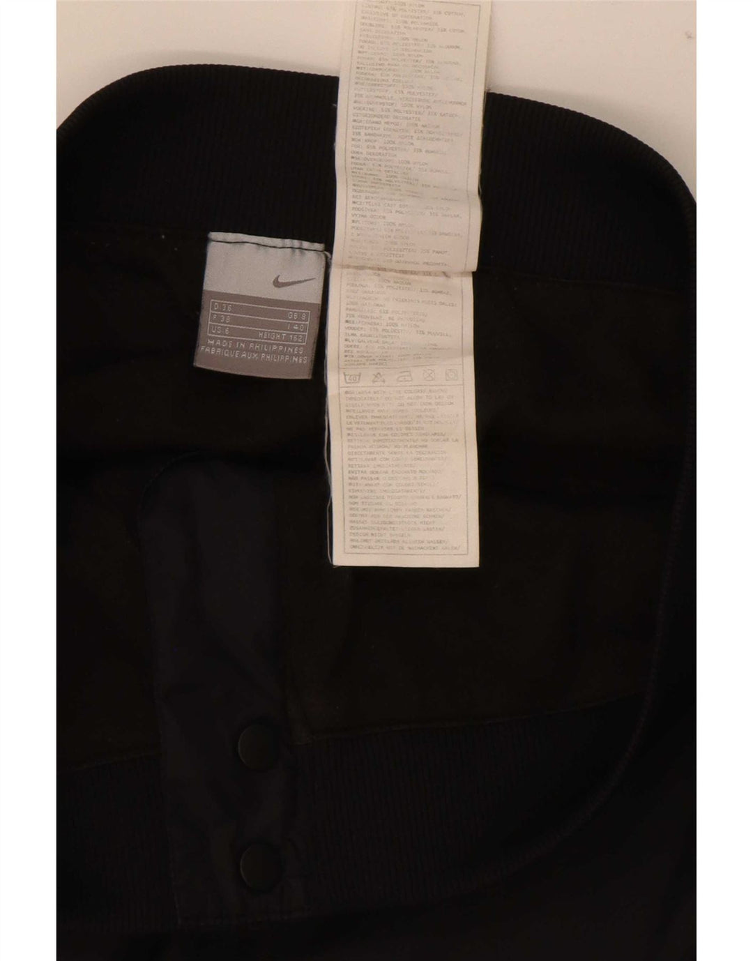 Nike Dame Capri Bukser UK 8 Small W30 L20 Sort Nylon