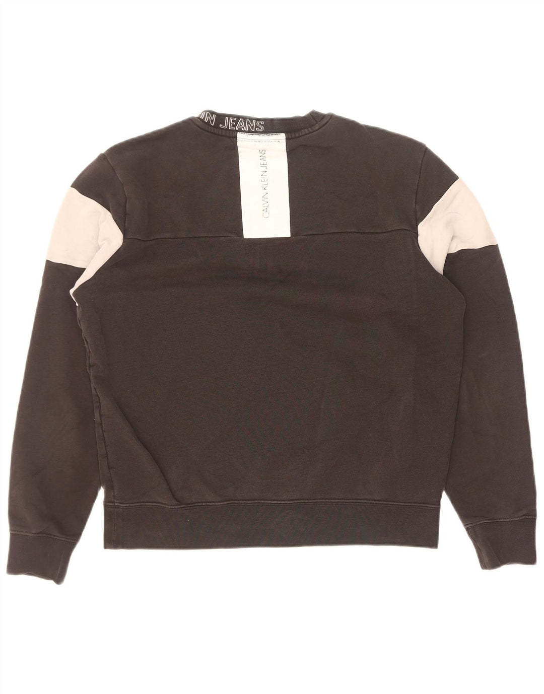 Calvin Klein Herre Grafisk Sweatshirt Jumper Lille sort bomuld