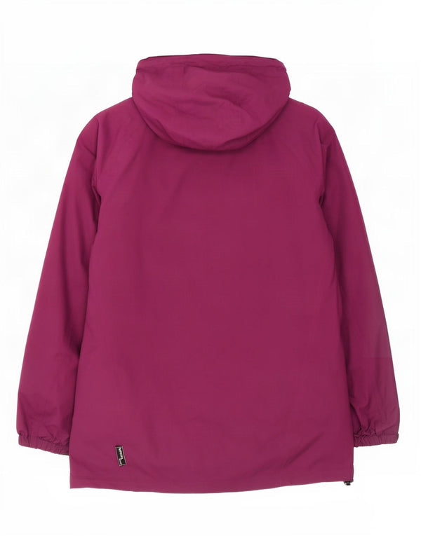 Sprayway Dame Hooded Windbreaker Jacket UK 14 Large Maroon Polyester