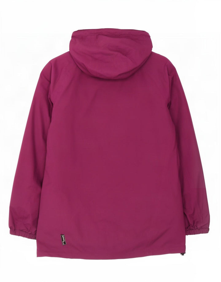 Sprayway Dame Hooded Windbreaker Jacket UK 14 Large Maroon Polyester