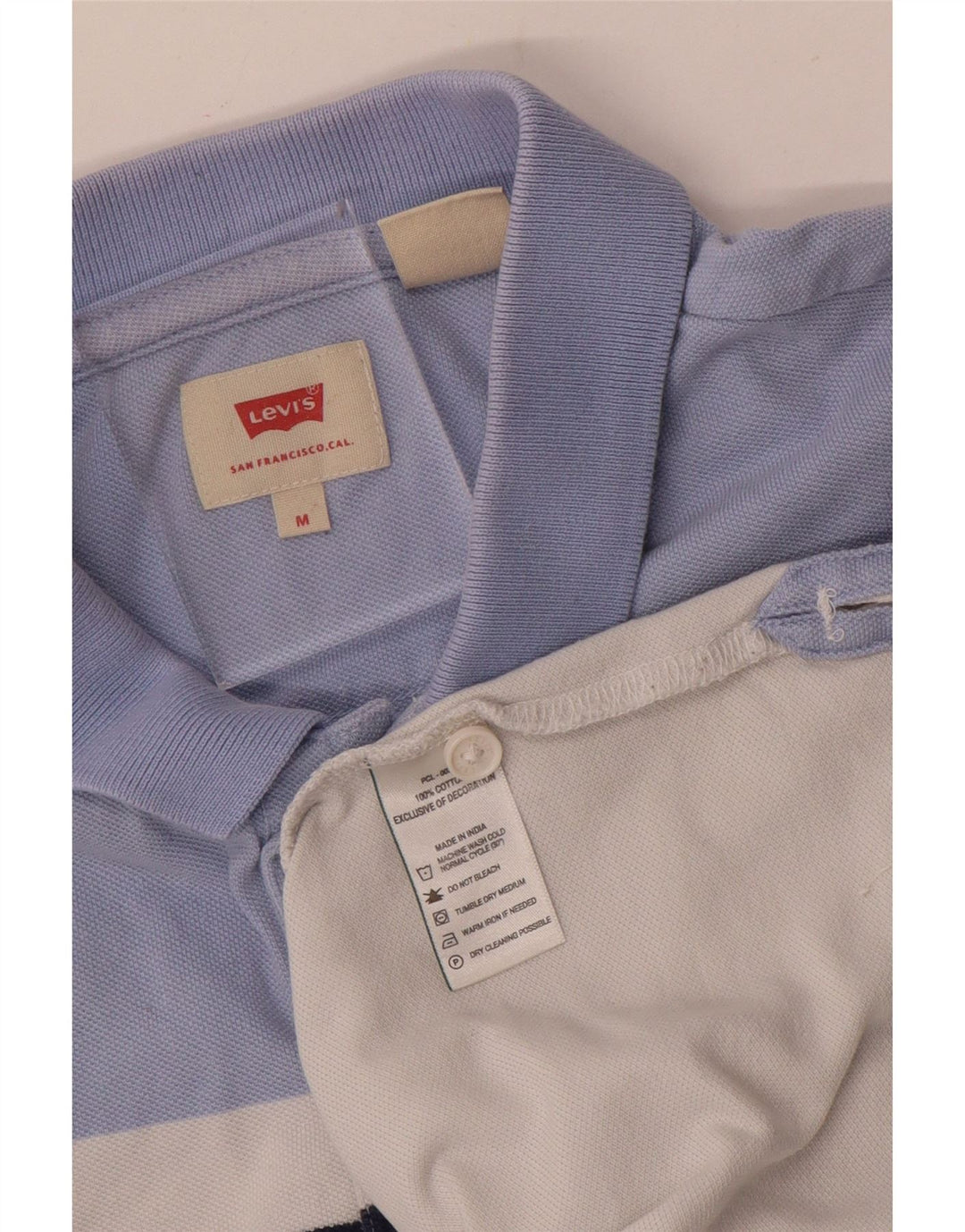 LEVI'S Poloshirt til mænd Medium White Colourblock Bomuld