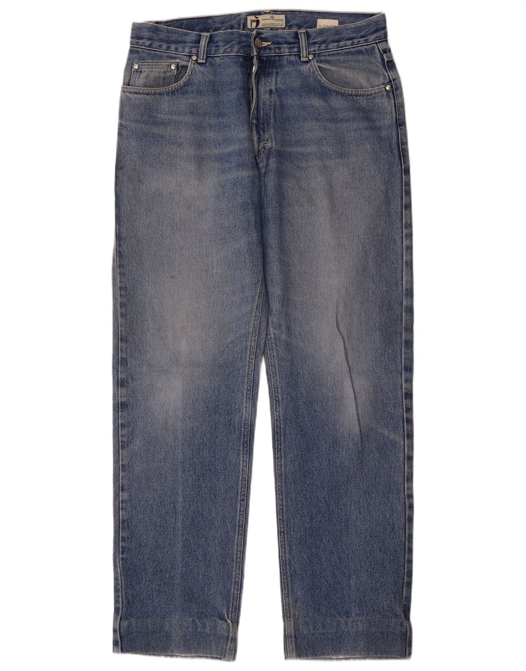 SERGIO TACCHINI Straight jeans til mænd W34 L32 Blå bomuld