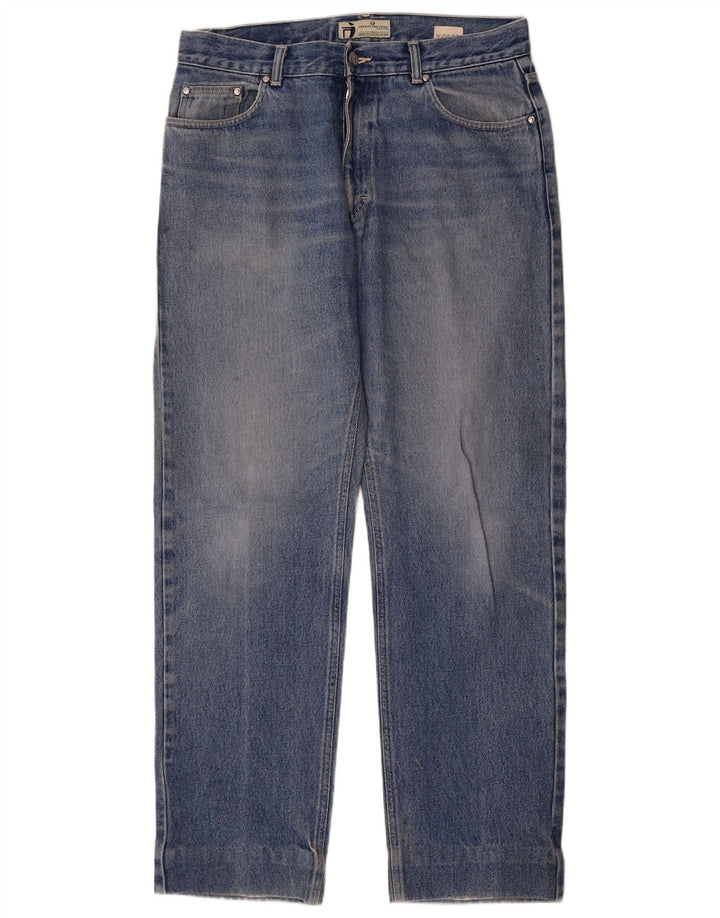 SERGIO TACCHINI Straight jeans til mænd W34 L32 Blå bomuld