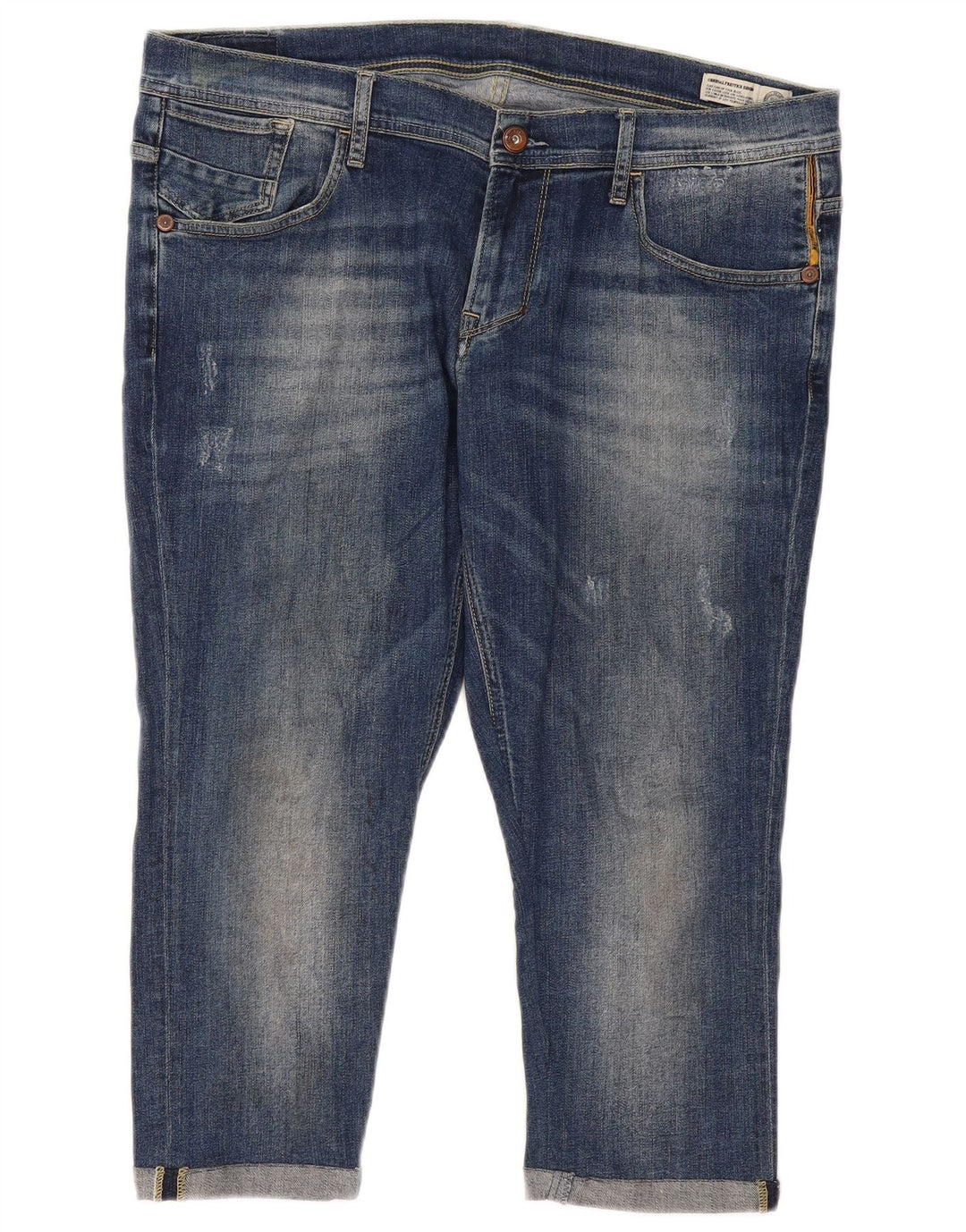 Meltin' Pot Dame Capri Jeans W38 L22 Blå Bomuld