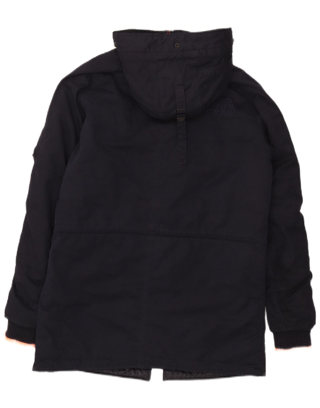 Superdry Parkajakke med hætte til mænd UK 38 Medium Navyblå polyester
