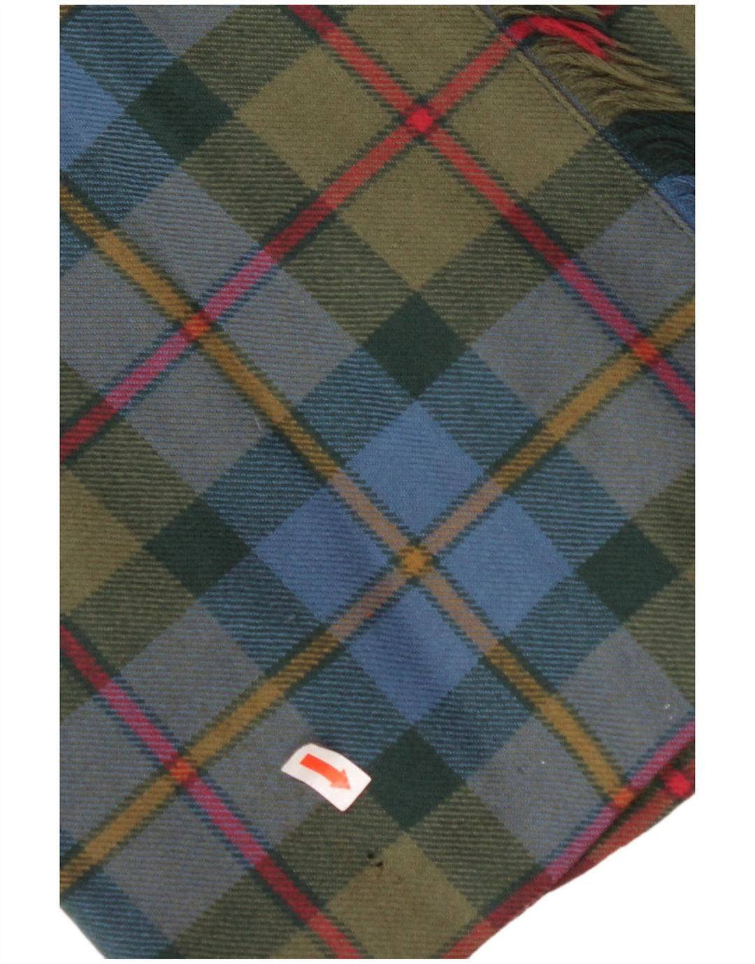 VINTAGE Wrap-nederdel til kvinder IT 44 Medium W32 Grøn Plaid Virgin Wool