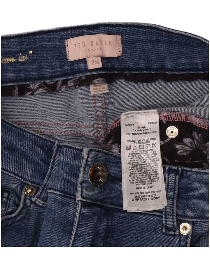 Ted Baker Dame Skinny Jeans W28 L27 Blå Bomuld