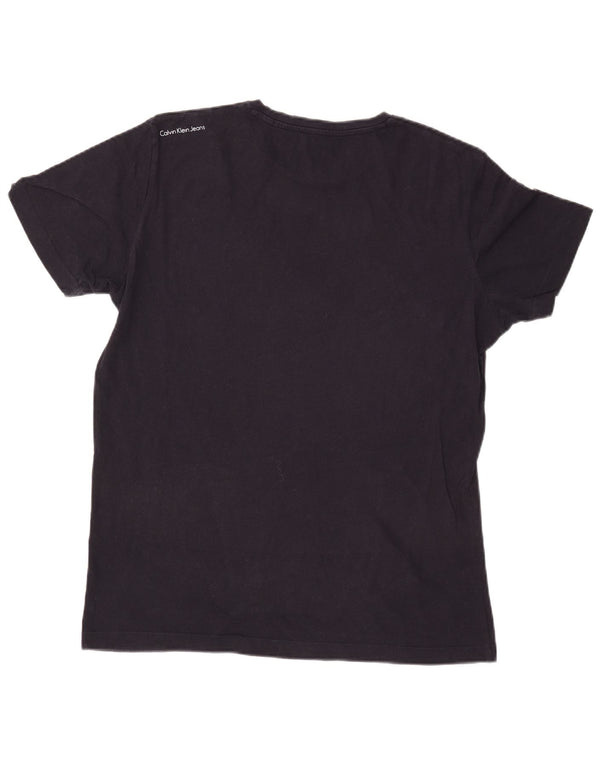 Calvin Klein Jeans Herre grafisk T-shirt Top Stor marineblå