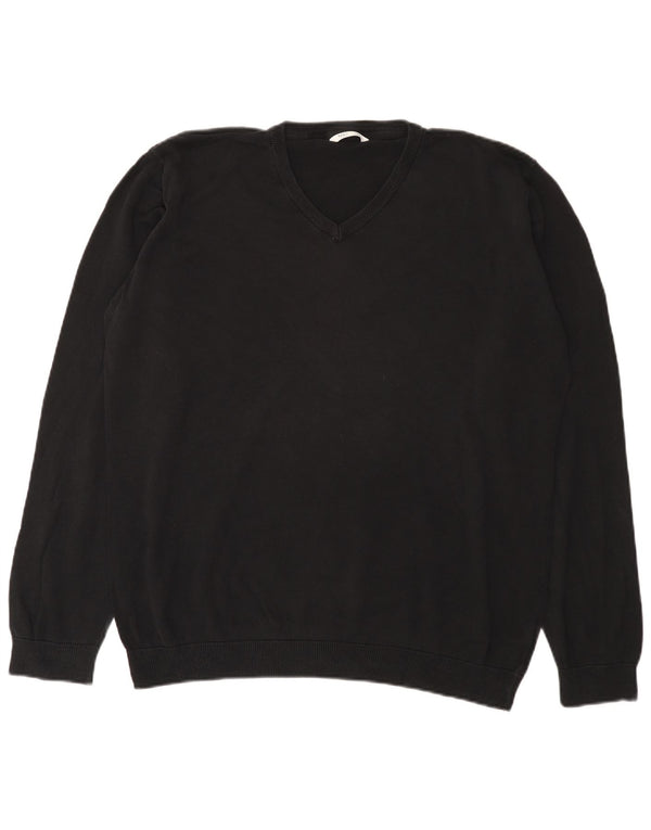 Marks & Spencer Boys V-hals sweater 15-16 år Sort bomuld