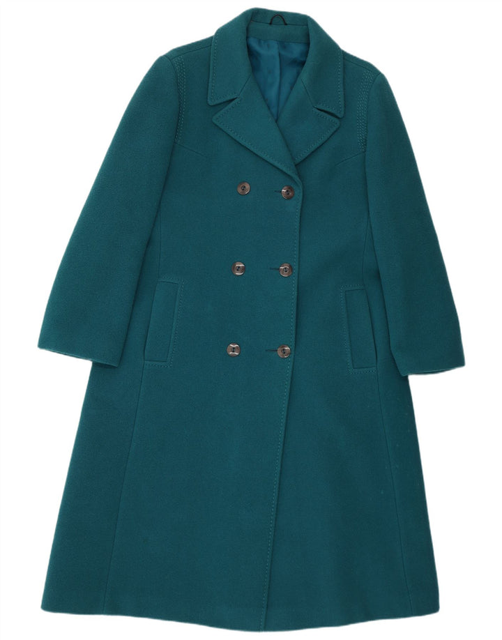 Simon Blair Dame Dobbeltradet Frakke UK 16 Large Green New Wool