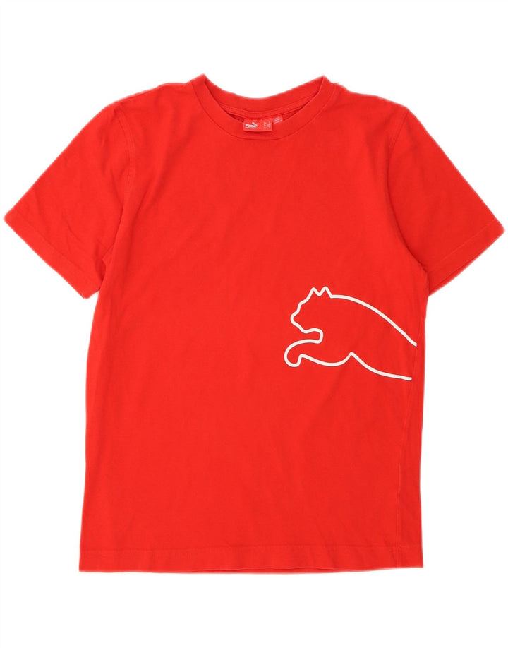 PUMA Mens Graphic T-Shirt Top Small Red Vintage Puma and Second-Hand Puma from Messina Hembry 