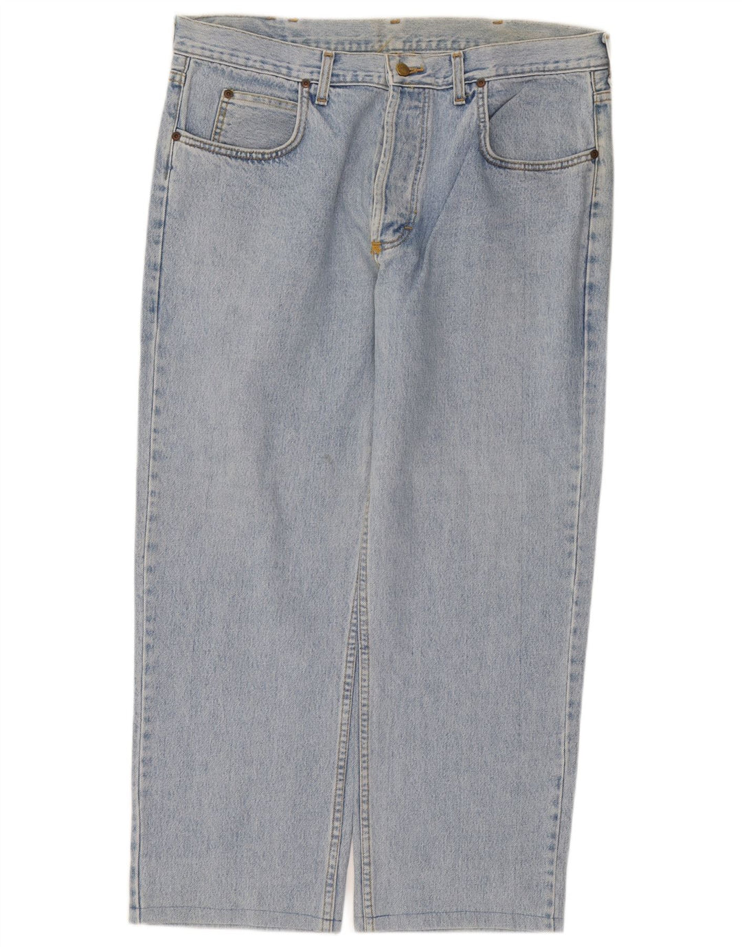 Lee Herre Chicago Straight Jeans W38 L27 Blå Bomuld