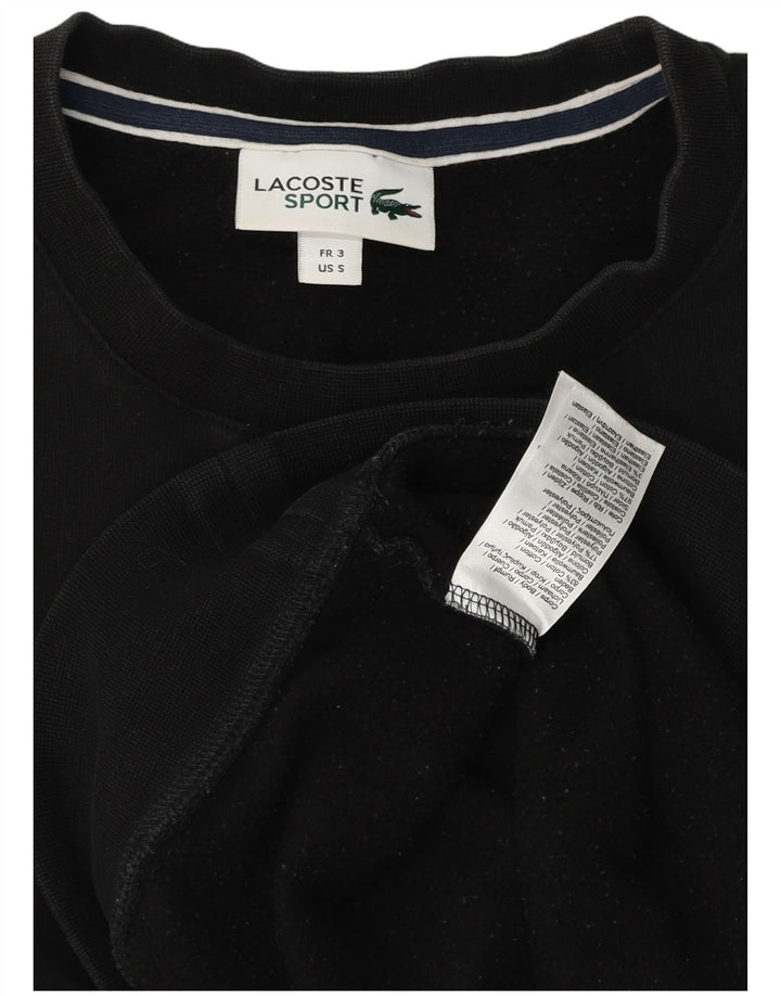 Lacoste Herre Sweatshirt Jumper størrelse 3 Lille sort bomuld