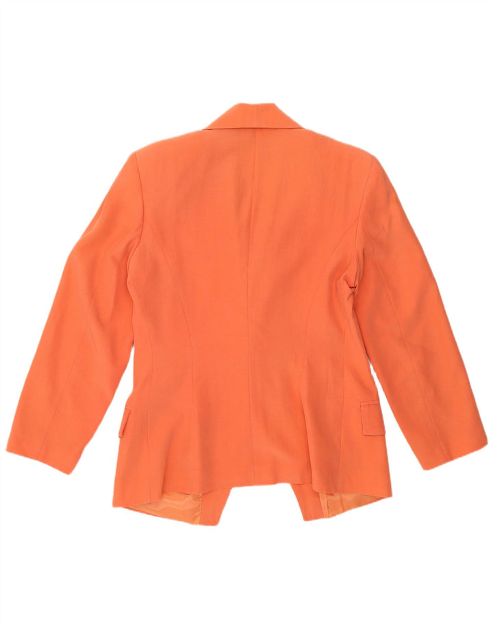 Vintage dame 1-knaps blazerjakke UK 14 Medium Orange
