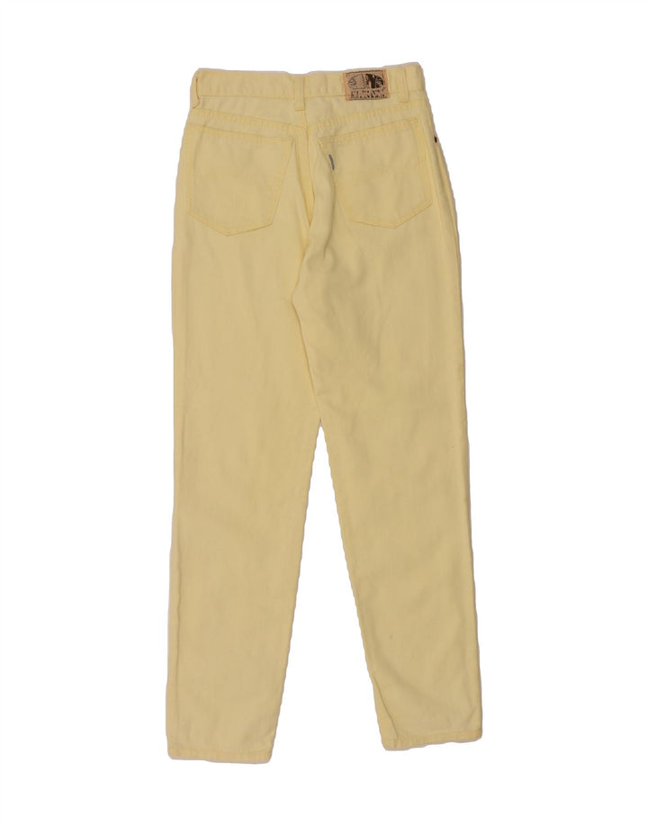 AMERICANINO Womens Slim Jeans W26 L28 Yellow Vintage Americanino and Second-Hand Americanino from Messina Hembry 