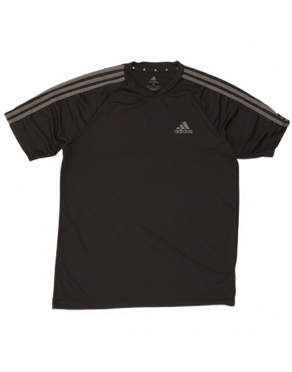 Adidas Herre Aeroready T-Shirt Top Medium Sort Polyester