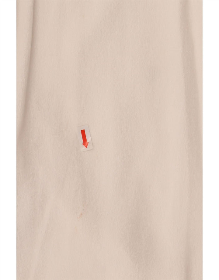 CARACTERE Womens Front Tie Shirt Bluse UK 10 Small White Acetate