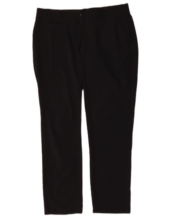 UNDER ARMOUR lige chinobukser til kvinder US 14 XL W34 L31 Marineblå