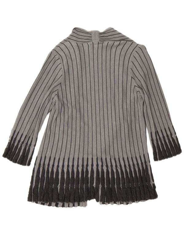 Marks & Spencer Womens 3/4 Sleeve Cardigan Sweater UK 12 Medium Grey