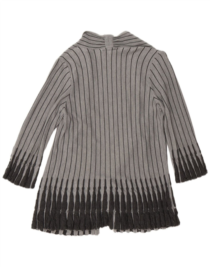 Marks & Spencer dame cardigan sweater med 3/4 ærmer UK 12 mellemgrå