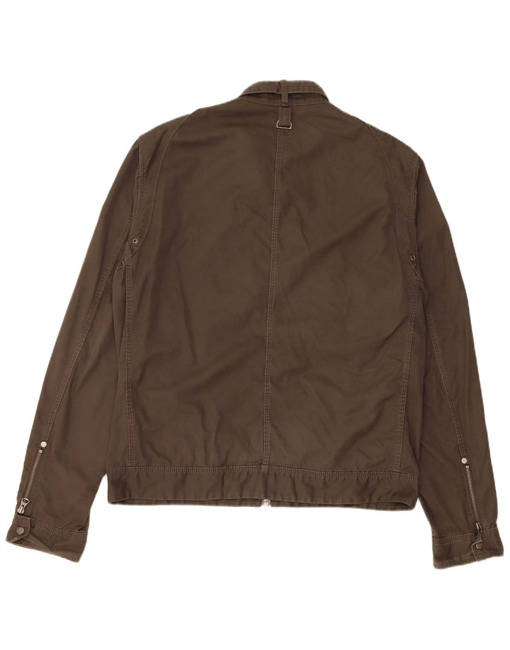Replay Herre Military Jacket UK 40 Large Brown Cotton